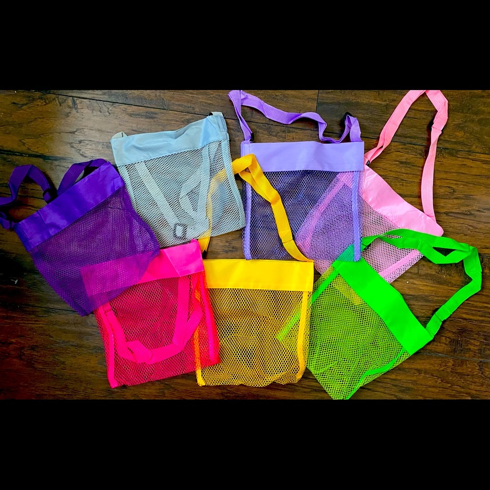 Personalized Shell collecting bags 3 included